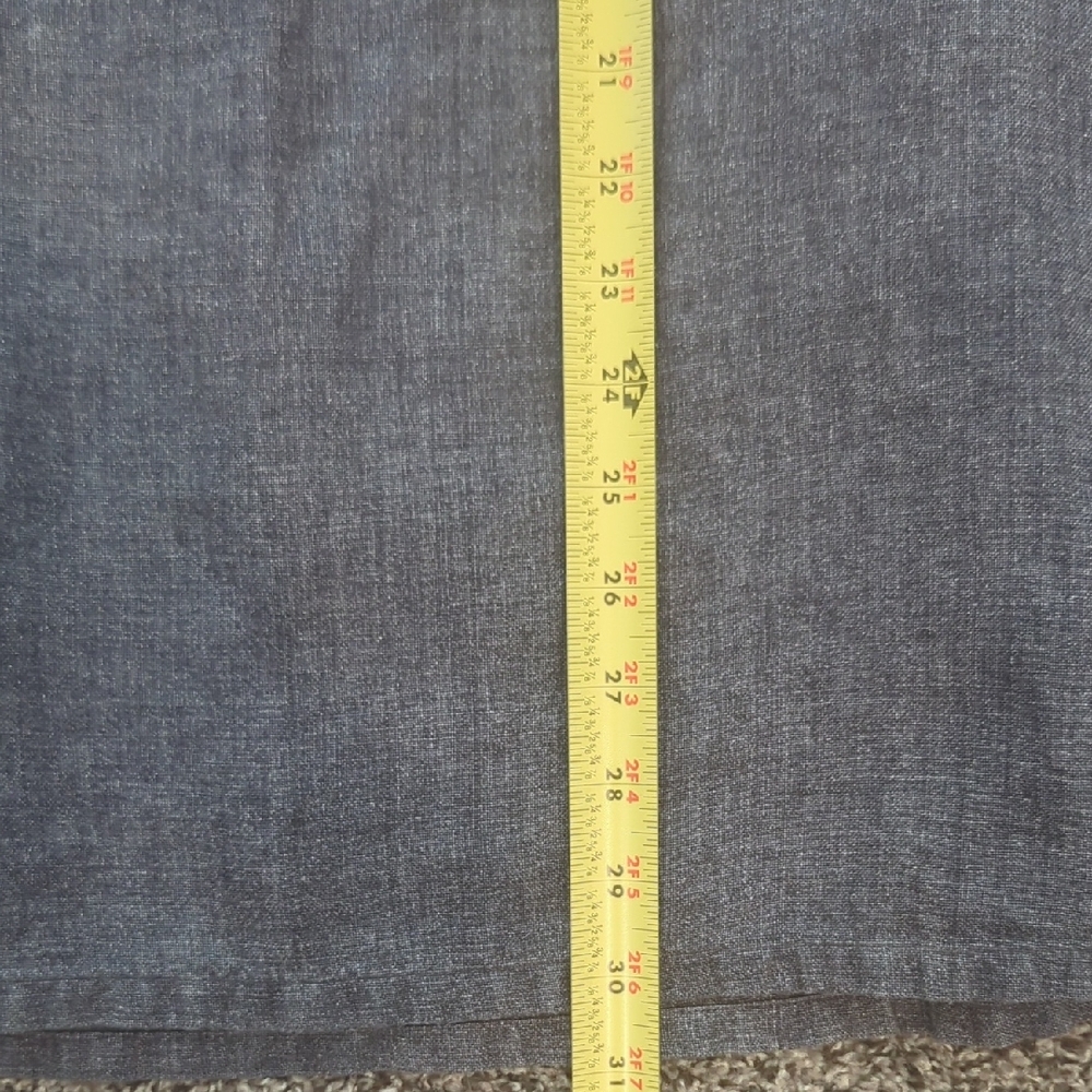 Linen Made in France Agnes B. greyish purple midi skirt Side Zipper - Picture 11 of 13